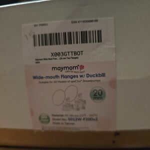 Wide-Mouth Flanges with Duckbill - White